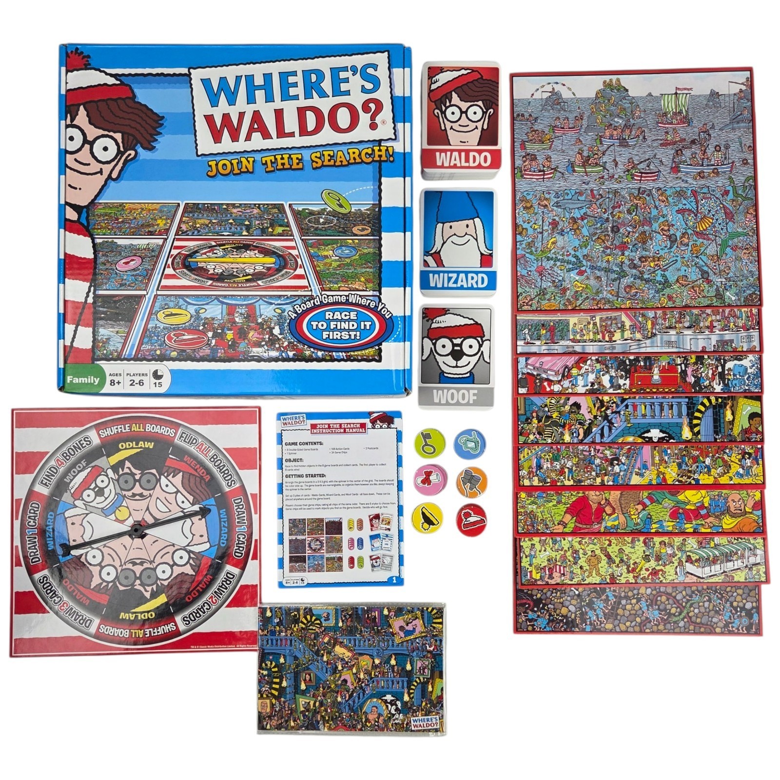 Where&#39;s Waldo? Join the Serach Family Board Game - Toy Island 2012 READ** - $9.50