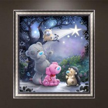 NEW DIY 5D Diamond Embroidery Bear Painting Cross Stitch Crafts Home Wall Decor - £5.47 GBP