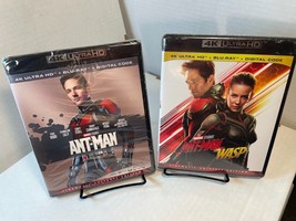 Marvel’s Ant-Man 1 &amp; 2 (4K+Blu-ray-No Digital)Discs Unused-Free Shipping w/Track - £30.32 GBP