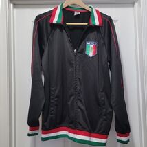 Rhinox Mexico Soccer Black Full Zip Track Jacket Mens L - $410.58 MXN