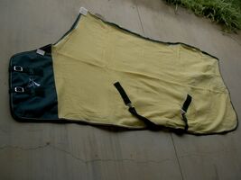 Horse Cotton Sheet Blanket Rug Summer Spring Yellow Green 5319 - $39.99