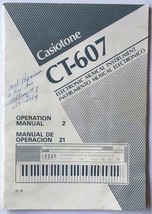 Casio CT-607 Casiotone Electronic Keyboard Original Owner&#39;s Manual Book, CT607. - £23.36 GBP