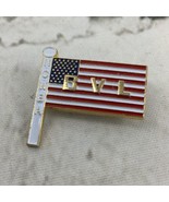 NCWBA BVL US Flag Lapel Pin Fashion Jewelry Gold Toned Red White Blue - $5.93