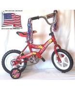 BIKE CHILD RED 12 in. w/Adj. Training Wheels/steel +FREE USA FLAG - $59.90