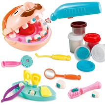 Color Dough Dentist Set Tools Doctor Dough Kit Drill And Fill Art &amp; Craft Diy Pl - £31.26 GBP