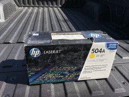 NIB Genuine HP Laserjet 504A CE252A Yellow Toner Printer Cartridge - $16.83
