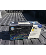 NIB Genuine HP Laserjet 504A CE252A Yellow Toner Printer Cartridge - £13.33 GBP