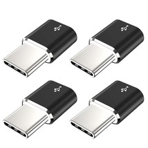 Usb Type C Adapter (4-Pack), Micro Usb Female To Usb C Male Fast Chargin... - £10.20 GBP