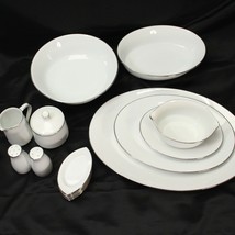 Noritake Reina 6450Q Serving Pieces Lot of 15 Bowls Platters Salt Pepper... - $166.59