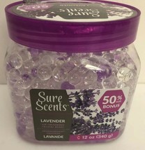 Air Freshener Crystal Beads Lavender 12 Ounces By Sure Scents-RARE-SHIPS N 24HR - £10.85 GBP