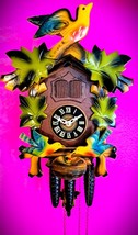 Vintage Classic SCHMECKENBECHER Musical Colorful Moving Birds Series #34 - $456.28 CAD