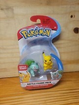 Pokemon Battle Figure Pack Pikachu &amp; Bulbasaur Toy New NIP - £14.66 GBP