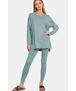 Zenana Full Size Brushed Microfiber Top and Leggings Lounge Set - $602.97 MXN
