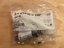 IKEA UTRUSTA Hinge 110° Degree 2 Pieces 805.248.82  BPL 2224-3  New - $6.10