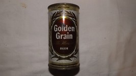 Vintage Golden Grain Flat Top Beer Can Steel ak - $276.49 MXN