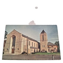 Postcard St Francis De Sales Catholic Church Manistique MI Chrome Unposted - £5.41 GBP