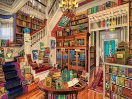 White Mountain 1000 Piece Jigsaw Puzzle: &quot;Readers Paradise&quot; 24&quot;x30&quot; New/... - $14.00