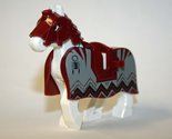 White Knight Horse Red Armor Custom Minifigure From US - £6.25 GBP