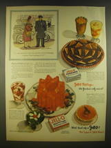 1945 Jell-O Gelatin and Pudding Ad - she snatched it - the very last box - £13.88 GBP