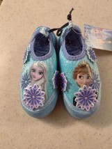 Toddler Water Shoes Frozen Theme Size 5/6 or 7/8 Elsa and Anna Snowflake - £14.29 GBP