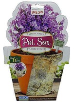 Pot Sox Stretchable Fabric Planter Cover to Cover Flower Pots (6 inch, M... - £11.73 GBP