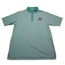 Footjoy Polo Shirt Mens Medium Green Golf Lightweight Stretch Outdoor Hi... - $18.69