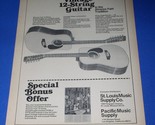 Alvarez-Yairi Guitar Pickin&#39; Magazine Photo Clipping Vintage November 1977 - $14.99