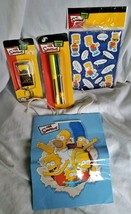 2007 The Simpsons Collection - Pens Keychain Bart Magnets and Gift Bag - £26.48 GBP