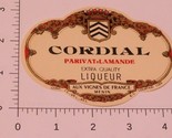 Vintage Cordial Parivat Lamande Liquor label European  - $4.94