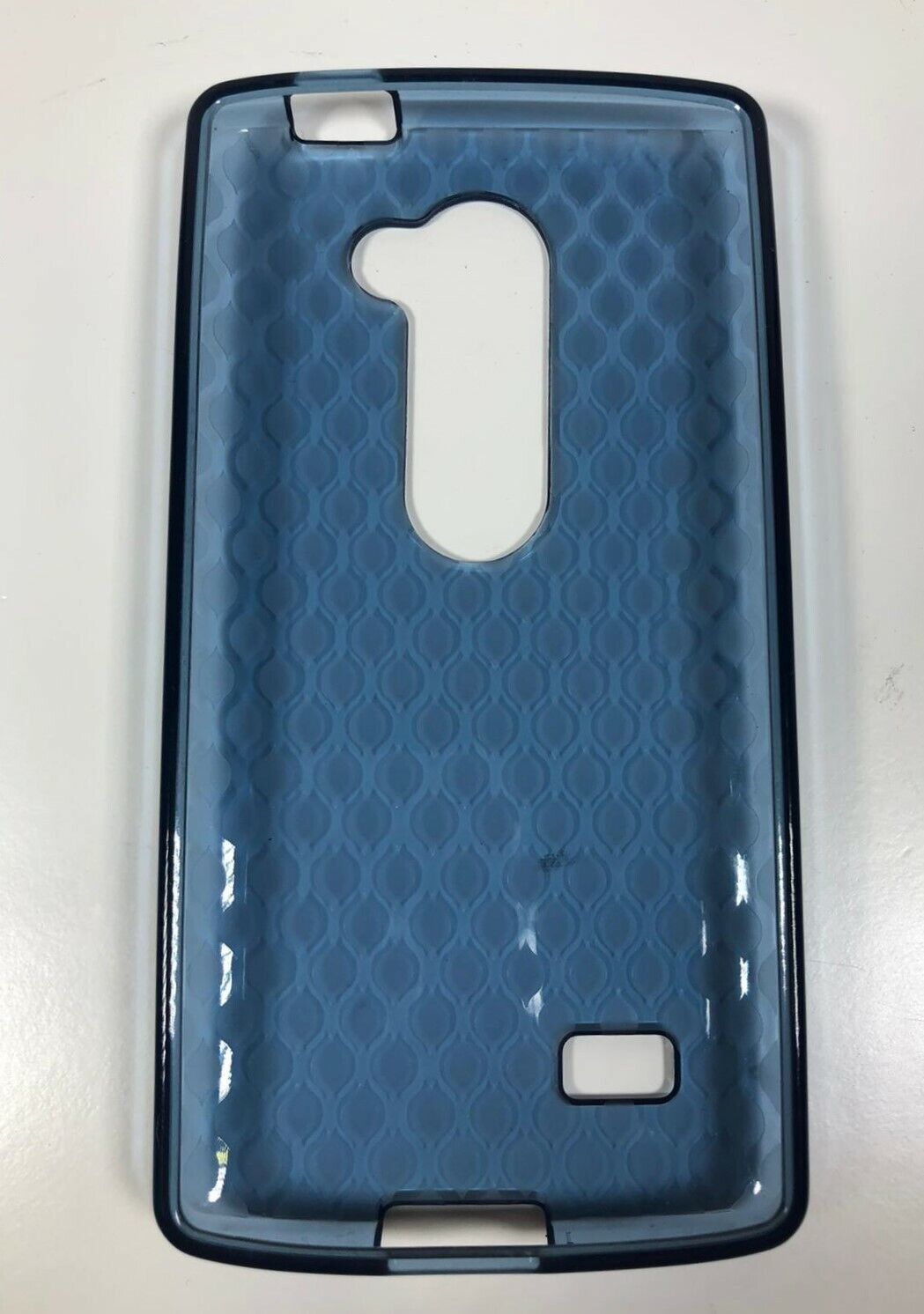 Para LG Leon Azul Híbrido Goma Funda - $7.81