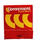 Convenient Food Mart Vintage Matchbook Corner Store Collectible 1990 E34m2 - $367.78 MXN