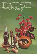 Pause for Living Winter 1964 1965 Vintage Coca Cola Booklet Christmas Holidays - $6.92