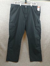 Wrangler Authentics Men&#39;s Relaxed Fit Cargo Pants Black Twill 36x30 10ZM6LGBL - £15.58 GBP