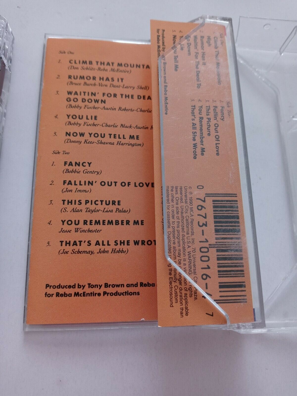 Rumor Has It Reba McEntire (Cassette 1990, MCA Records) Item image 8