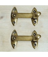 Lot of 2 Solid Brass Country Western Latch Hook Joint Locks for Gates an... - £22.41 GBP