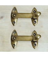 Lot of 2 Solid Brass Country Western Latch Hook Joint Locks for Gates an... - €24,30 EUR