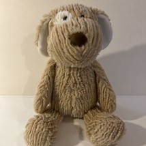 The Manhattan Toy Company 12" REX the Puppy Dog Plush Lovey Beige Ribbed Fur - $18.00