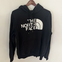 The North Face Black Logo Pullover Hoodie Sweatshirt Mens Sz Medium EUC - £14.43 GBP