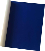 Self Adhesive Velvet Flocking Liner Craft Fabric 17.7&quot; X 117&quot; Peel Stick BLUE - £10.95 GBP