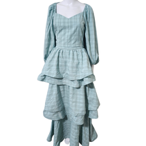 New Buru Teagan Tiered Ruffle Stripe Full Length Pocket A-Line Maxi Skir... - £156.46 GBP