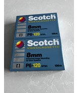 2 Pack Scotch Video Cassette 8mm P6-120 NTSC 106m Brand New - $13.86