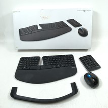 Microsoft L5V-00001 Sculpt Ergonomic Desktop NO USB DONGLE (FOR PARTS!) - $32.73