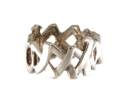 Tiffany & co paloma picasso "xo" Women's Fashion Ring .925 Silver 352456 - £79.03 GBP