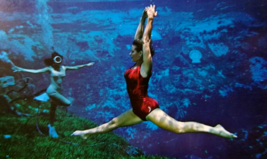 Weeki Wachee Mermaids Florida Postcard Lady Underwater Doing Split Show Chrome - £9.40 GBP