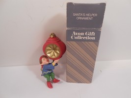 Vintage Avon Santa&#39;s Little Helper Christmas Ornament Elf - £7.56 GBP