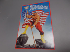 WWF Super Stars and Stripes Forever 1989 Postcard - £15.53 GBP