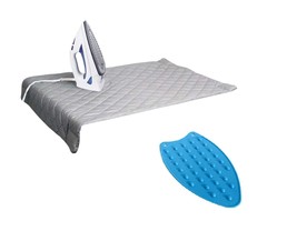 Magnetic Ironing Mat Iron Anywhere Portable Ironing Pad  Board w/ Silico... - $13.73