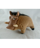 Disney 1994 Mattel Authentic Lion King 8&quot; Pumba Warthog Vinyl Face Plush... - $14.84