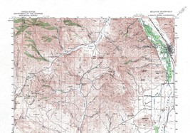 Bellevue Quadrangle, Idaho 1957 Topo Map USGS 15 Minute Topographic - £17.23 GBP