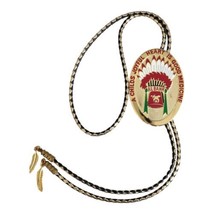 Masonic Potentate Bolo Tie Al Bahr Cliff Richard Childs Indian Chief Headdress - £13.16 GBP